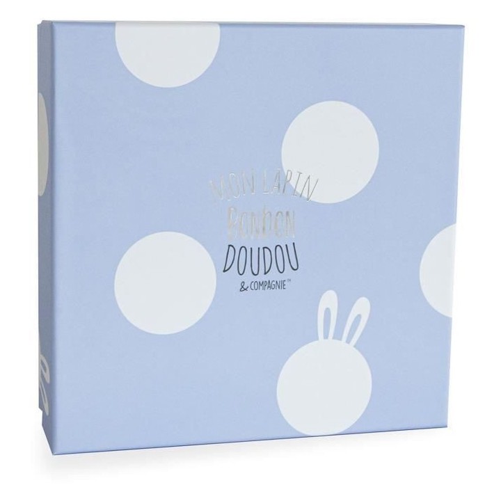 DOUDOU ET COMPAGNIE Lapin Bonbon - Doudou Bleu