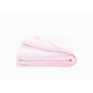 DOMIVA Couverture Microdoux - Microfibre 100% Polyester - Uni - Rose f