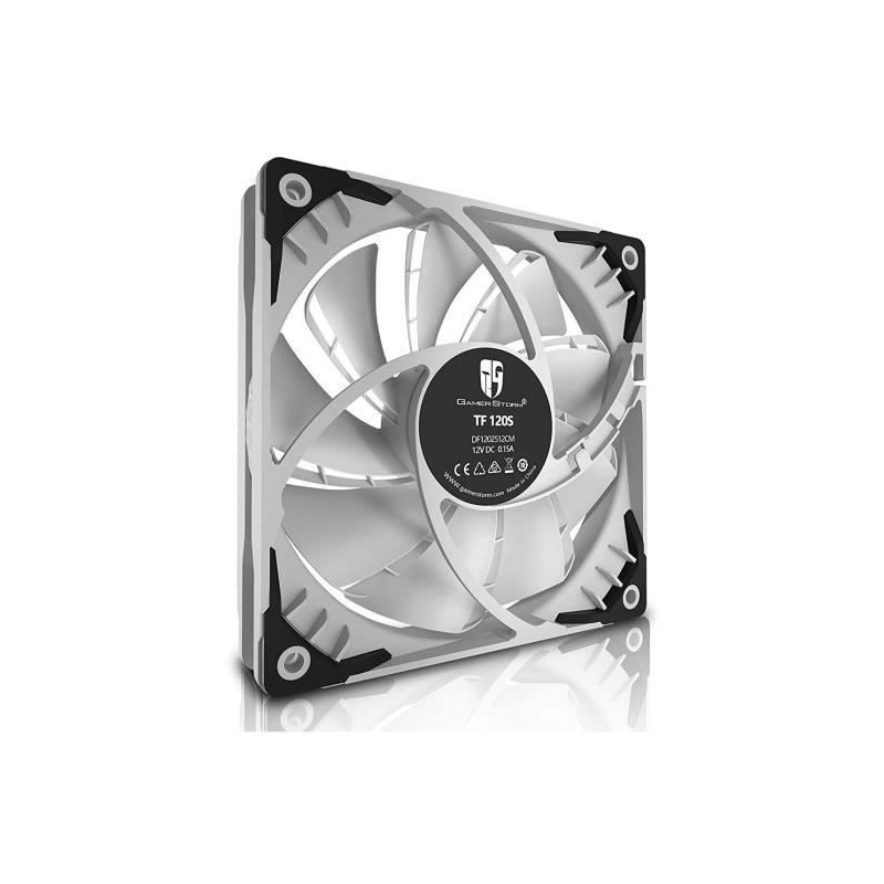 DEEPCOOL TF120S Blanc - Ventilateur 120mm pour boitier