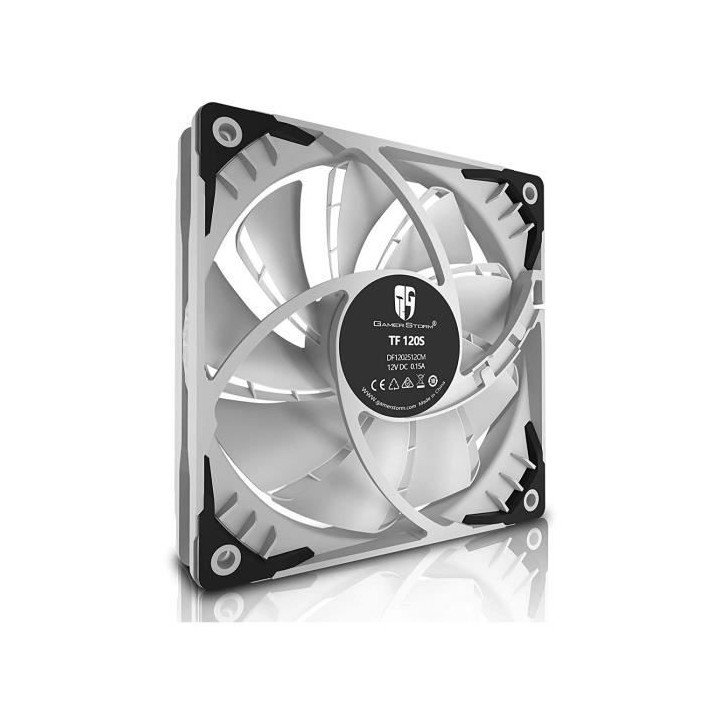 DEEPCOOL TF120S Blanc - Ventilateur 120mm pour boitier