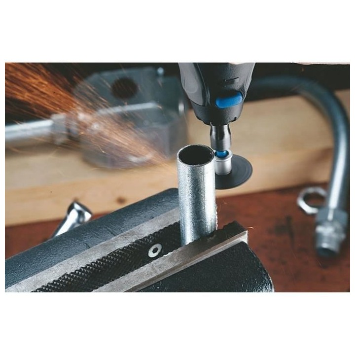 Coffret de 10 disques a tronçonner Dremel EZ SpeedClic (avec Mandrin