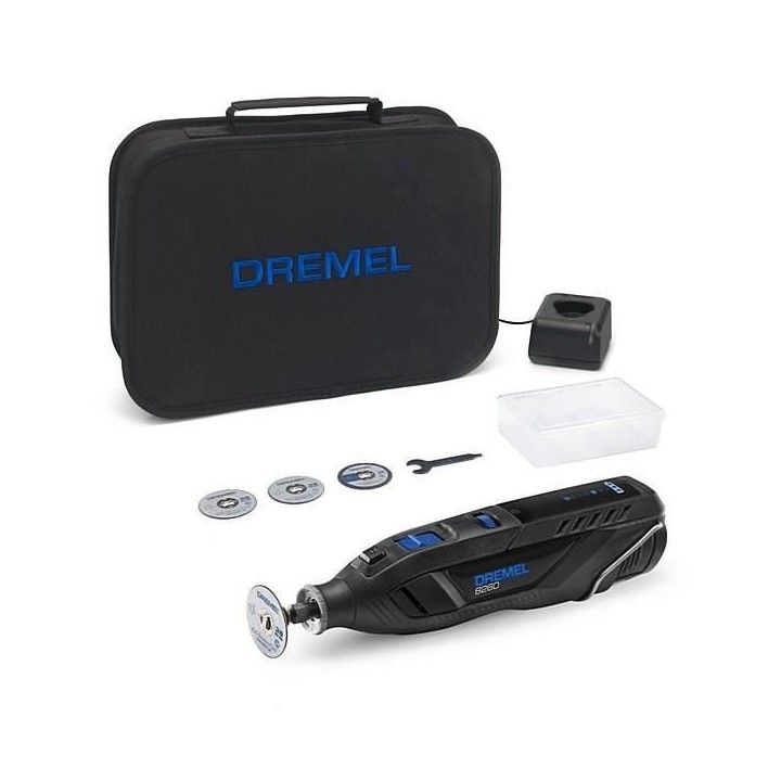 Outil multifonctions sans fil 12V Dremel 8260 connecté (livré avec 5