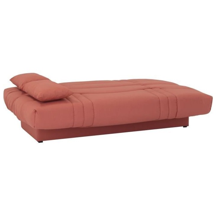 Banquette clic clac 3 places - tissu Terracotta - Style contemporain -