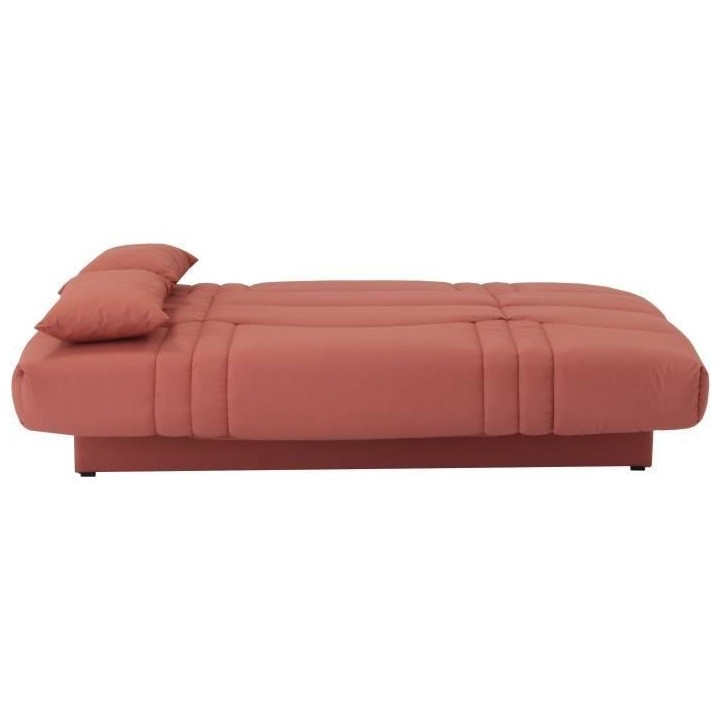 Banquette clic clac 3 places - tissu Terracotta - Style contemporain -