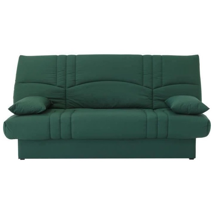 Banquette clic clac 3 places - tissu Vert foret - Style contemporain -