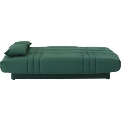 Banquette clic clac 3 places - tissu Vert foret - Style contemporain - L 190 x P 92 cm - DREAM