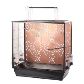 DUVO+ Cage Copper Alix 78 x 48 x 81,5 cm - 9,18 kg - Noir et cuivre -