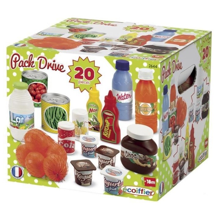 ECOIFFIER CHEF Pack Drive Accessoires Dinette - 20 pieces - 100% chef