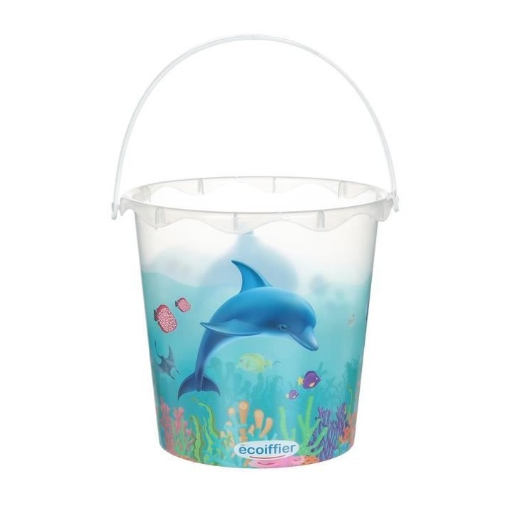 Ecoiffier Seau garni décor dauphin 21 cm 809