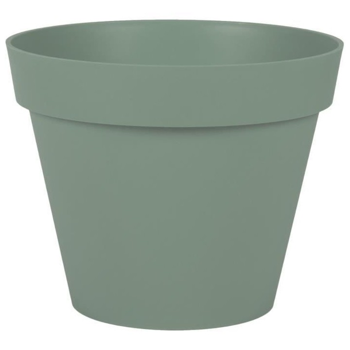 EDA PLASTIQUE - Pot de fleur rond Toscane - Ø 30 x H26 cm - 10 L - Ve