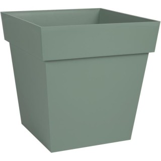 EDA PLASTIQUE - Pot de fleur carré Toscane - 32 x 32 x H 32 cm - 22 L