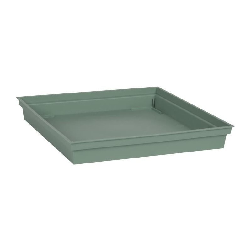 EDA PLASTIQUE - Soucoupe carrée Toscane 26,7 cm - Vert laurier