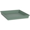 EDA PLASTIQUE - Soucoupe carrée Toscane 26,7 cm - Vert laurier