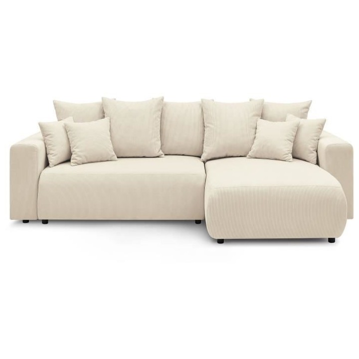 BOBOCHIC - Canape d'angle convertible réversible ELVI - 4 places - 28