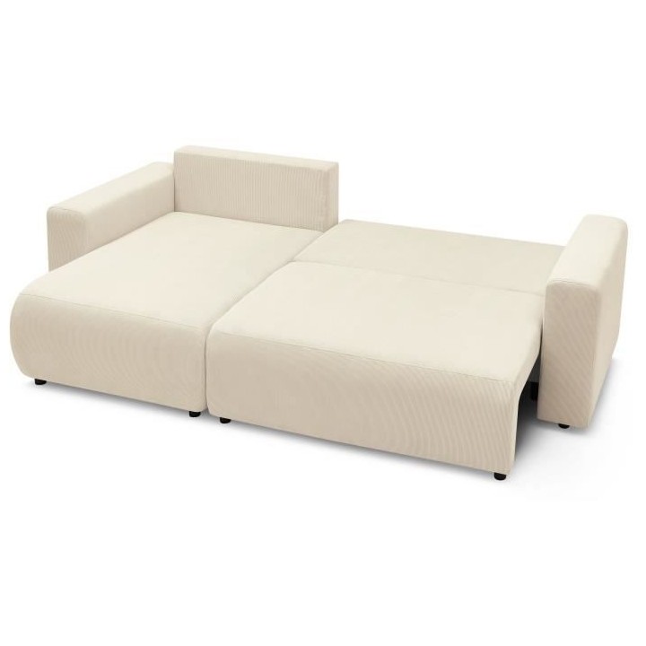 BOBOCHIC - Canape d'angle convertible réversible ELVI - 4 places - 28