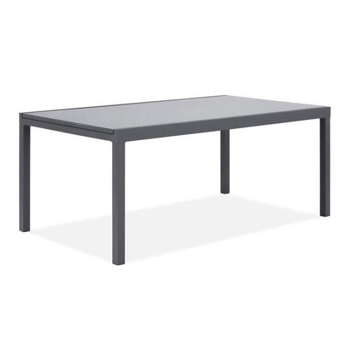 Salon de jardin en aluminium 4 a 6 personnes - Table extensible 180-24