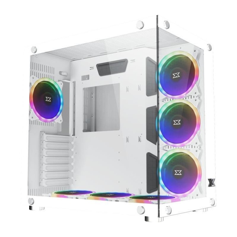 XIGMATEK Aquarius Plus Arctic ARGB (Blanc) - Boitier sans alimentation - Moyen tour - Format ATX