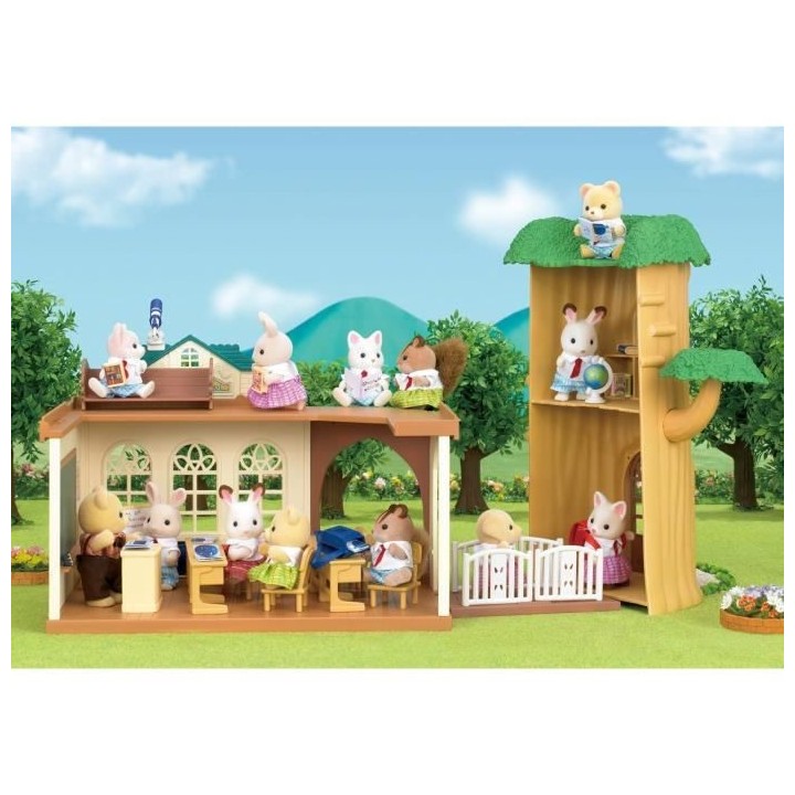 SYLVANIAN FAMILIES - 5105 - L'école de la foret - La creche, l'école