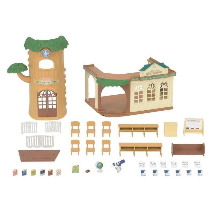 SYLVANIAN FAMILIES - 5105 - L'école de la foret - La creche, l'école