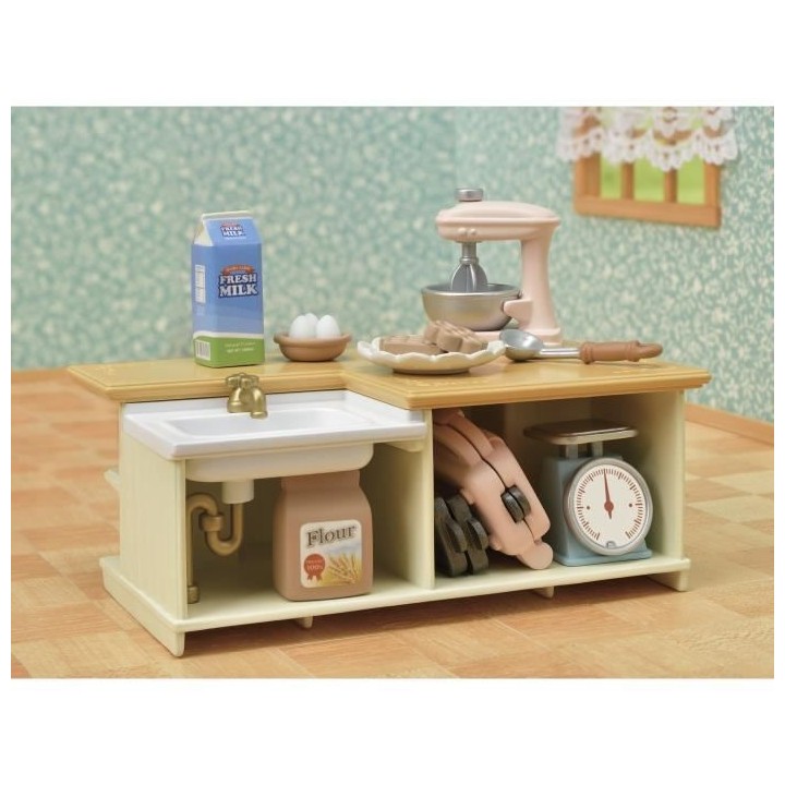 SYLVANIAN FAMILIES - 5442 - Le meuble de cuisine et accessoires - les