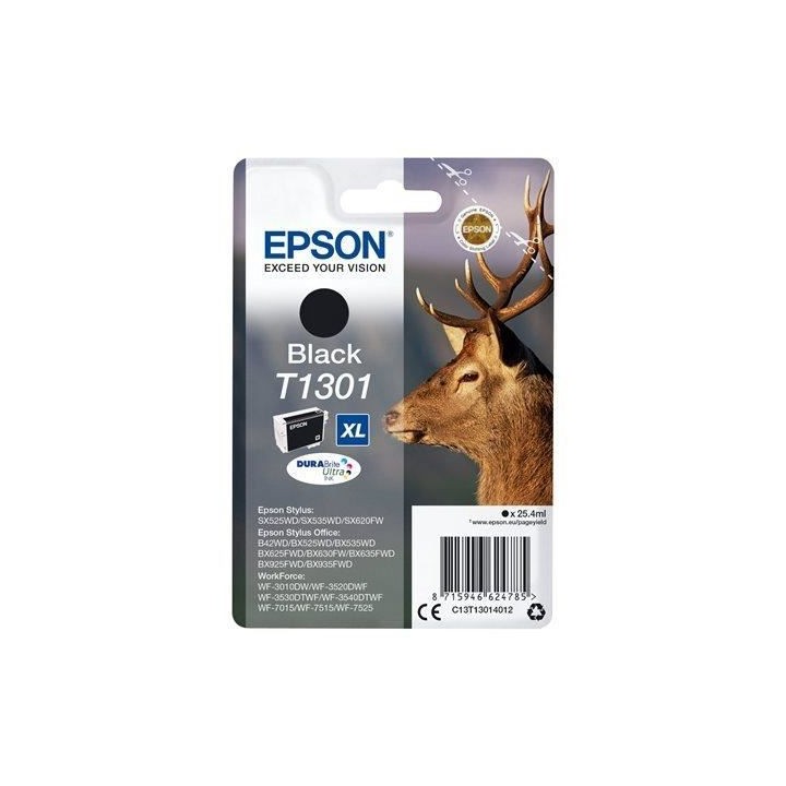 EPSON Cartouche d'encre T1301 Noir - Cerf (C13T13014012)