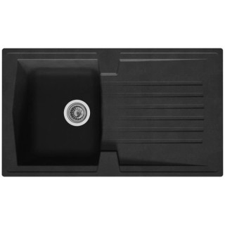 STRADOUR Evier cuisine a encastrer 1 bac + 1 égouttoir Arena - Résin