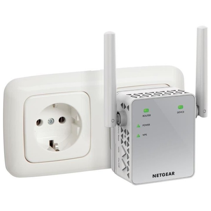 NETGEAR Répéteur Wi-Fi 750 Mbps AC750 EX3700-100PES