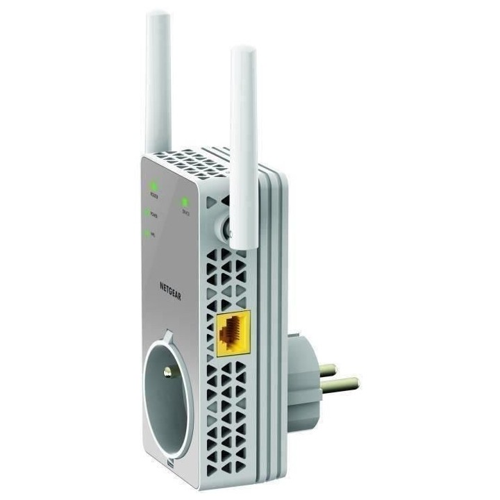 NETGEAR Répéteur WiFi EX3800 AC750, WiFi Booster, Prise de Courant I