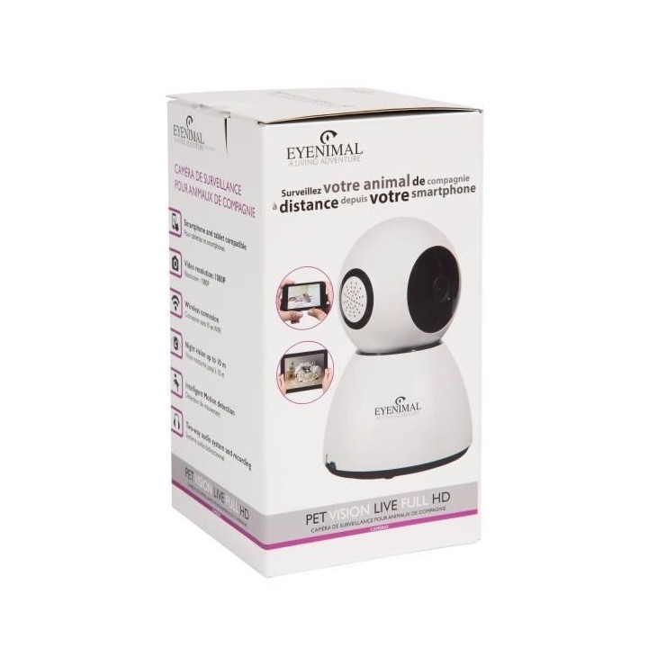 Pet Vision Live Full HD - caméra de surveillance pour animaux de comp