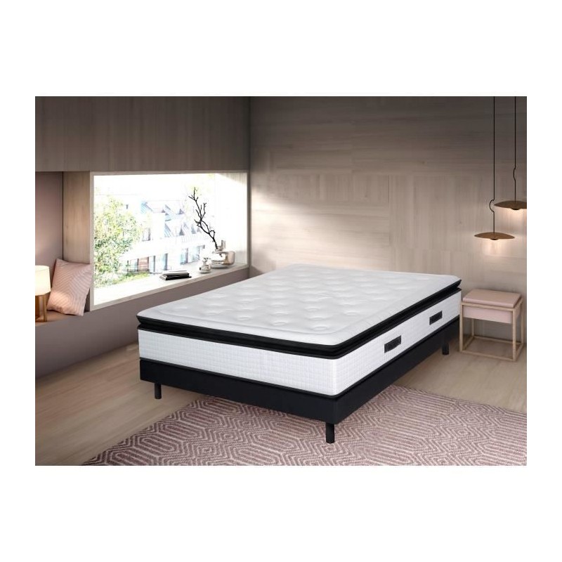 Matelas 160 x 200 cm ZADIA - Ressorts ensachés - 30 cm