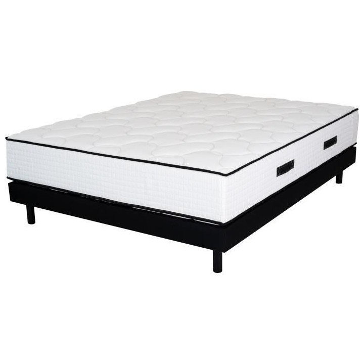 KIOTA Ensemble Matelas + Sommier - 160x200cm - Mousse et Latex - 29 cm