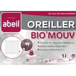 Oreiller Bio' Mouv - 60 x 60 cm - 100% coton Bio - ABEIL