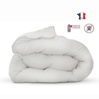 Couette anti-acariens - 140 x 200 cm - Chaude - 400 g/m² 1 personne -