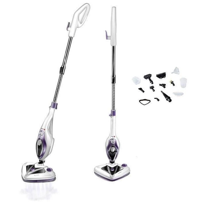 FAGOR FG740P Balai vapeur 2 en 1 prune avec réservoir a détergent