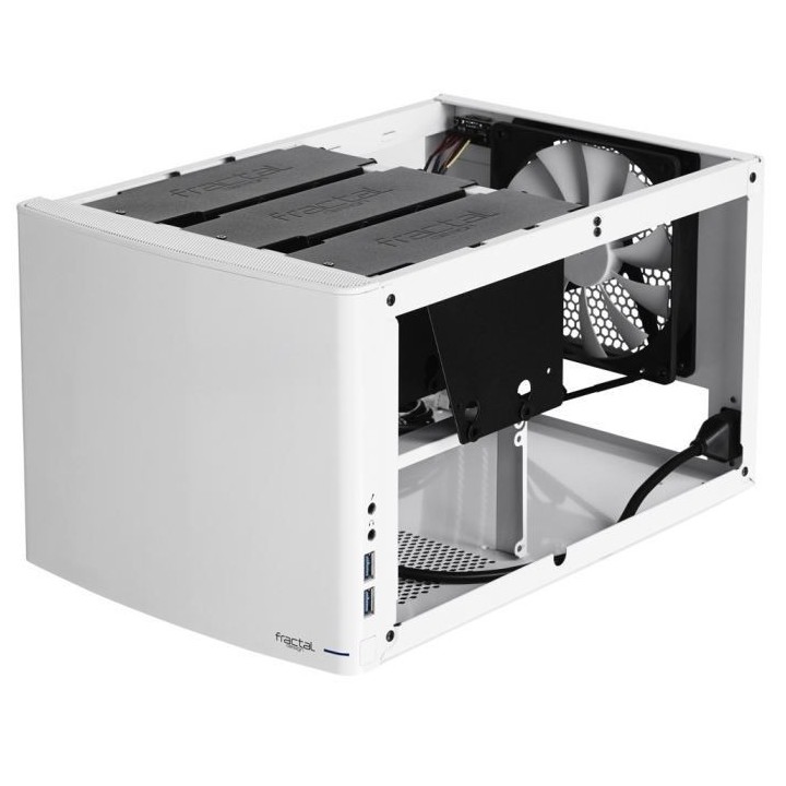 FRACTAL DESIGN BOITIER PC Node 304 - Blanc - Format Mini ITX (FD-CA-NO
