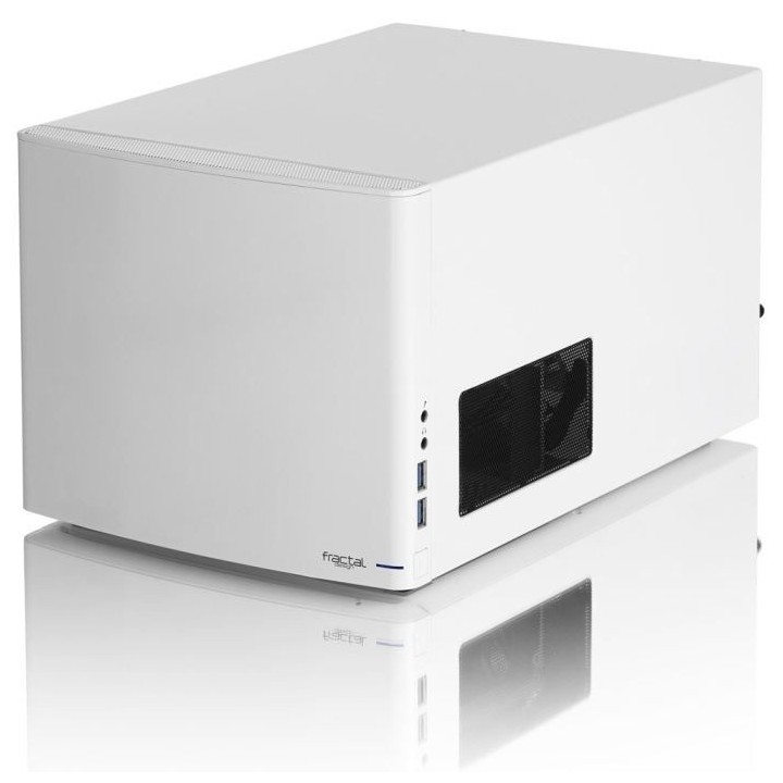 FRACTAL DESIGN BOITIER PC Node 304 - Blanc - Format Mini ITX (FD-CA-NO