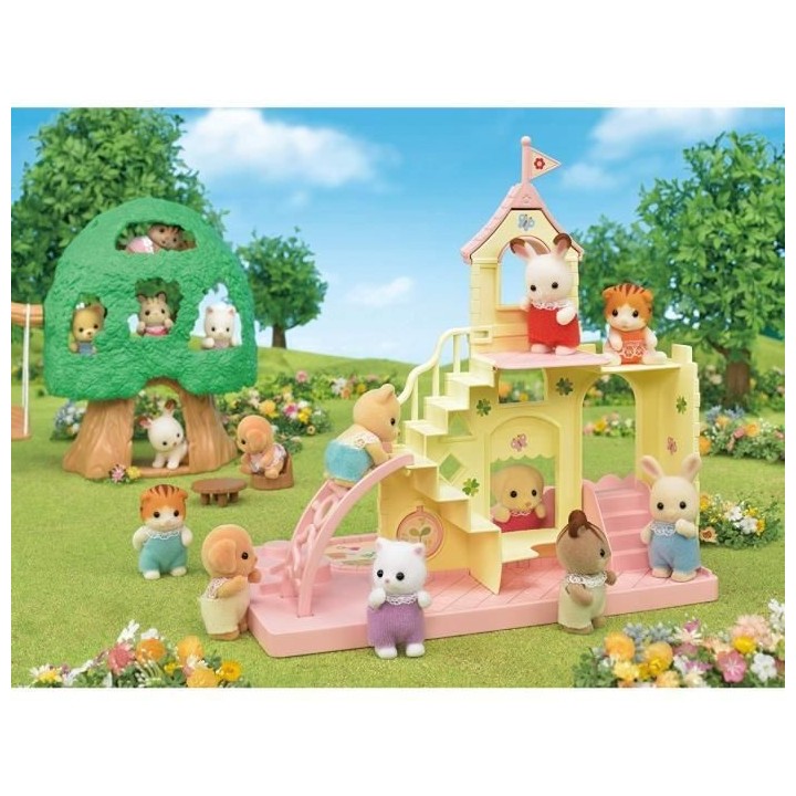 SYLVANIAN FAMILIES - 5319 - Le château des bébés - La creche, l'éc