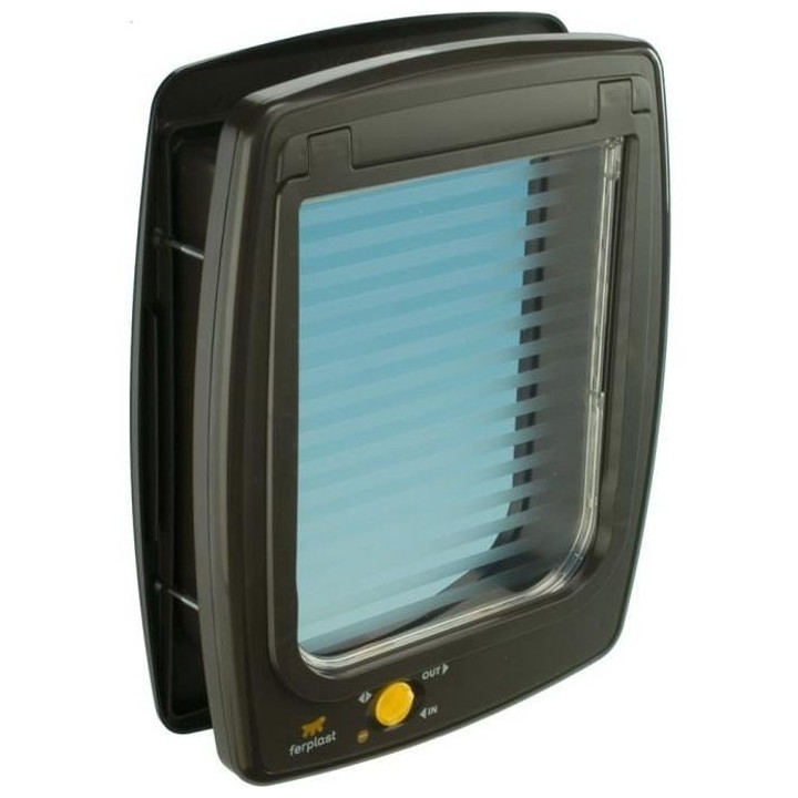 FERPLAST Chatiere plastique Swing - 31 x 9,6 x 38,4 cm - Marron - Pour