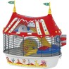 FERPLAST Cage Circus Fun 49,5x34x42,5 cm - Rouge - Pour hamster