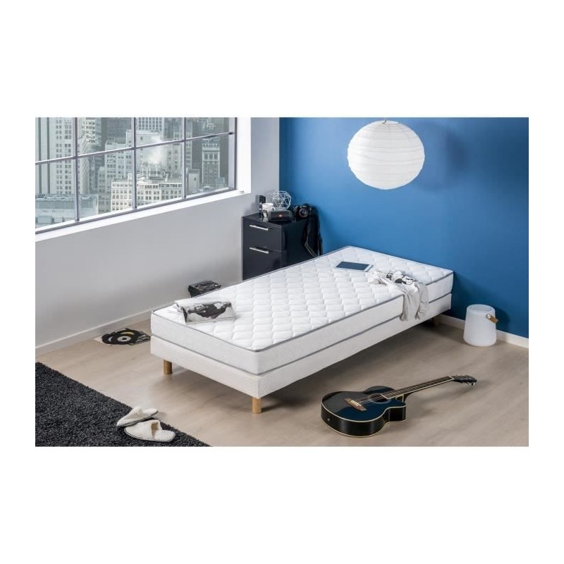 Matelas 90 x 200 DEKO DREAM - Epaisseur 16 cm - Mousse - Confort ferme - KIVA