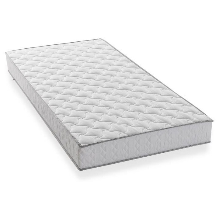 Matelas 90 x 200 DEKO DREAM - Epaisseur 16 cm - Mousse - Confort ferme