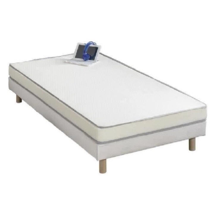 Matelas mousse 90 x 190 cm - DEKO DREAM Huopa - Mousse - Confort ferme
