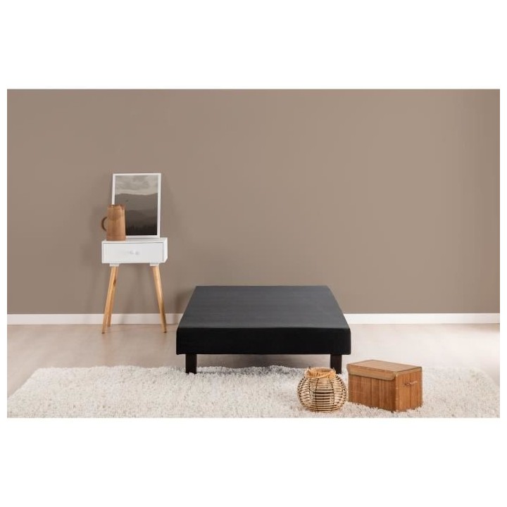 DEKO DREAM Rakenne Sommier tapissier a lattes 90 x 190 - Bois massif n