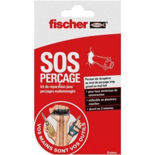 FISCHER - SOS perçage - Kit de Réparation pour perçages endommagés