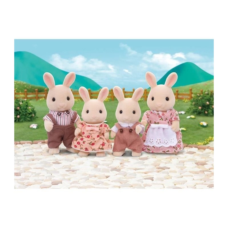 SYLVANIAN FAMILIES - 4108 - La famille lapin creme - Les familles