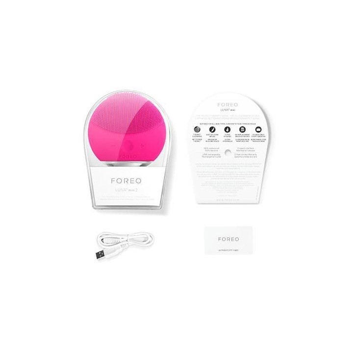 Brosse nettoyante visage et massage FOREO Luna Mini 2 - rose fuchsia