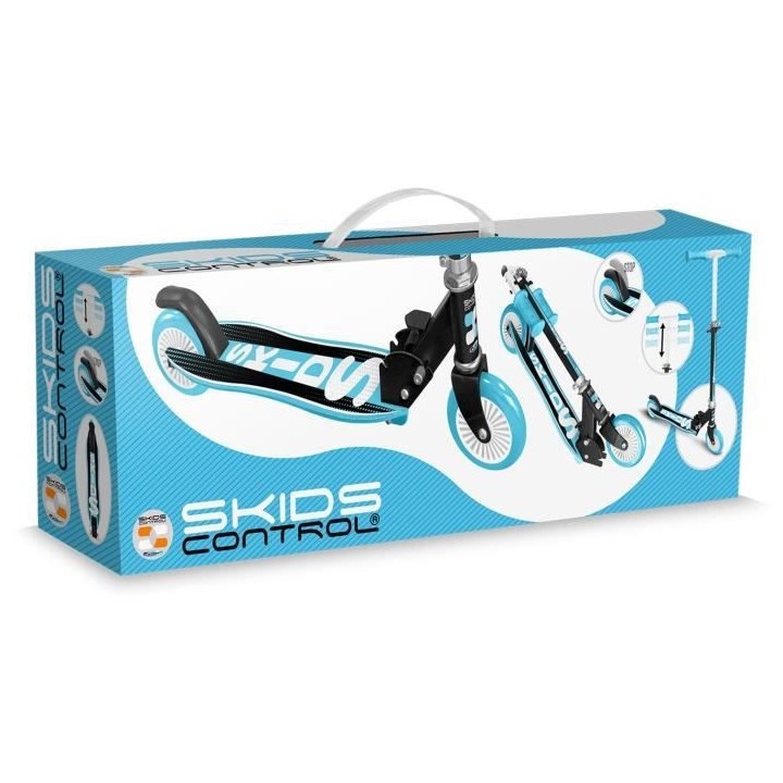 TROTTINETTE PLIABLE ERGONOMIQUE PP DECK SKIDS CONTROL BLEU