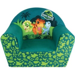 FUN HOUSE Jurassic World Fauteuil Club dinosaures - l.52 x P.33 x H.42 cm - Pour enfant origine France garantie