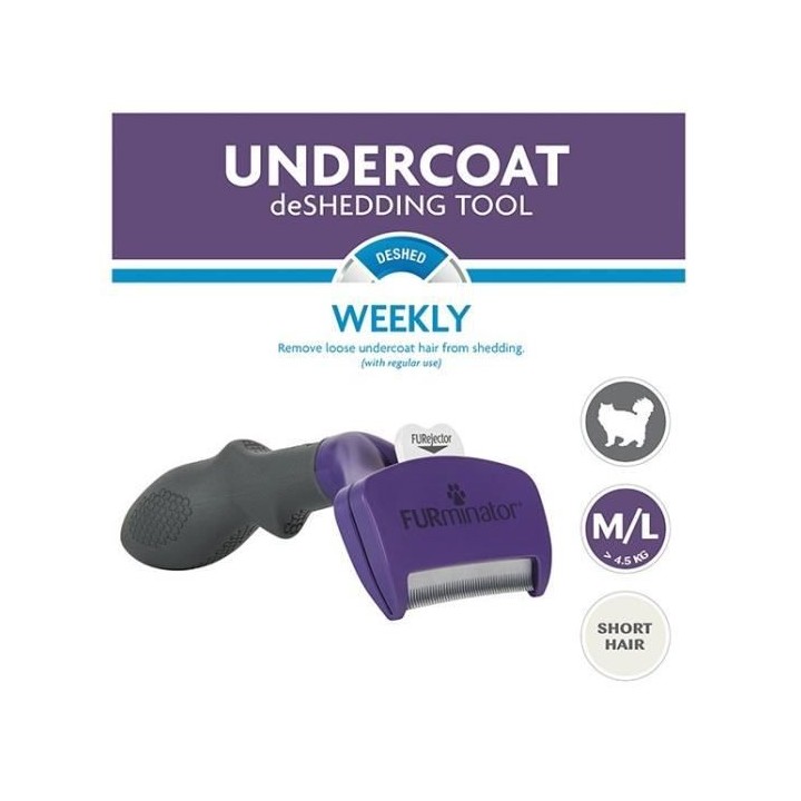 FURMINATOR Outil de toilettage pour chat de moyenne et grande taille -