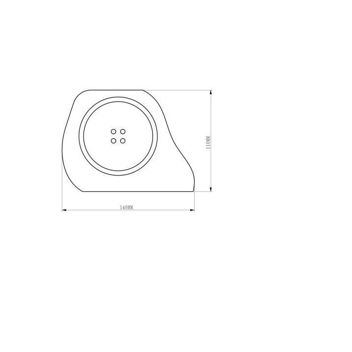 GALIX Spot solaire polyrésine : Rocher